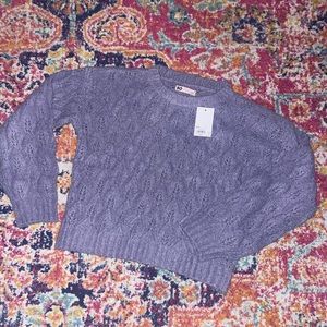 New With Tags SO Kohls Purple Sweater Size Small